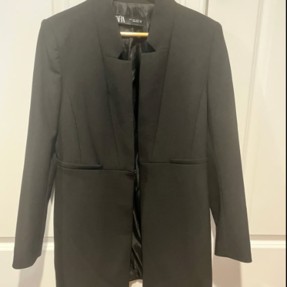 Zara - Inverted Lapel Blazer/ Jacket